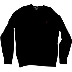 Nautica Men’s Navy Blue V-Neck Sweater